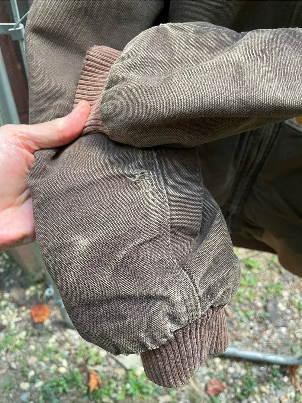 Carhartt Vintage Hooded Brown Jacket Size Large Youth